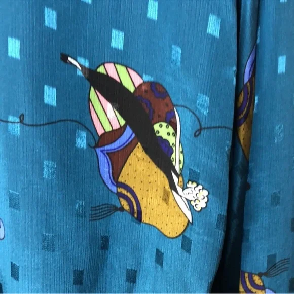 DIANE VON FURSTENBERG whimsical blouse - Picture 5 of 6